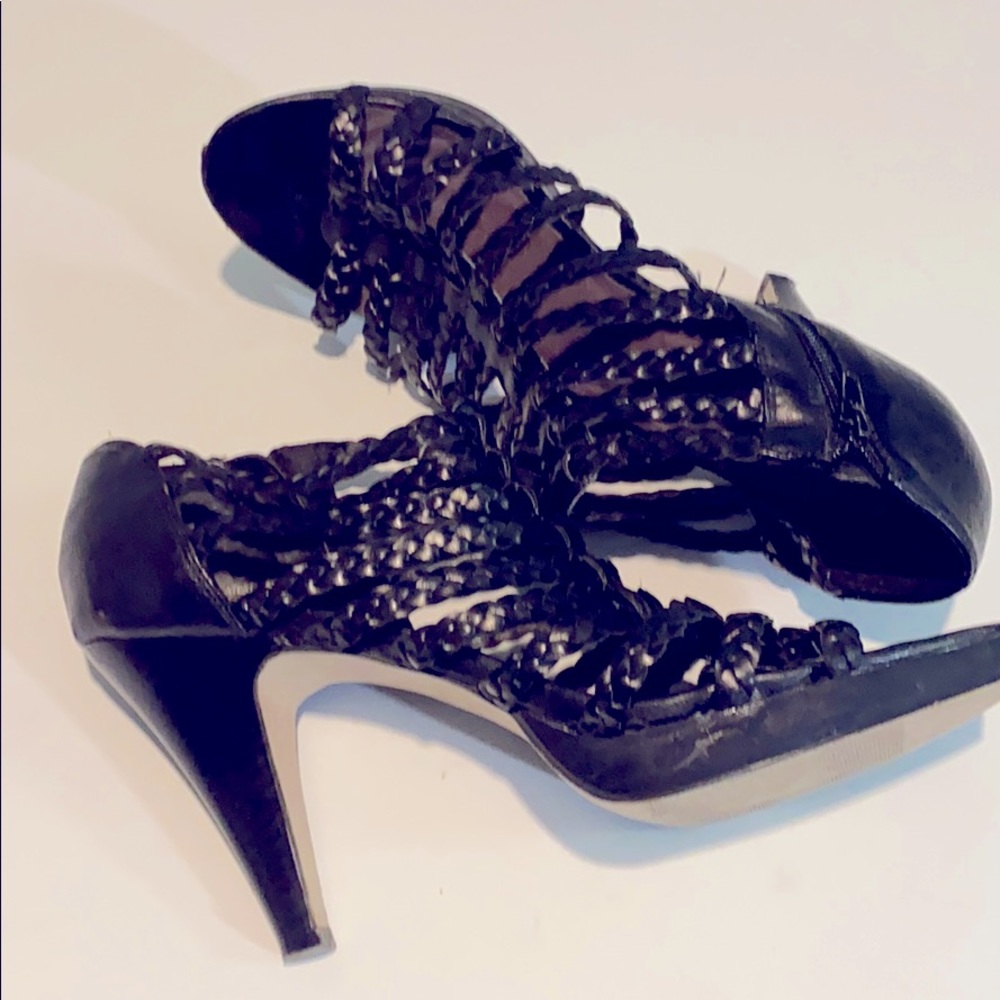 Madden girl black cage sandals